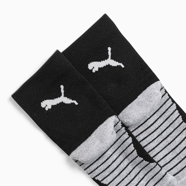 Big Kids' Low Crew Socks [3 Pairs], BLACK / WHITE, extralarge